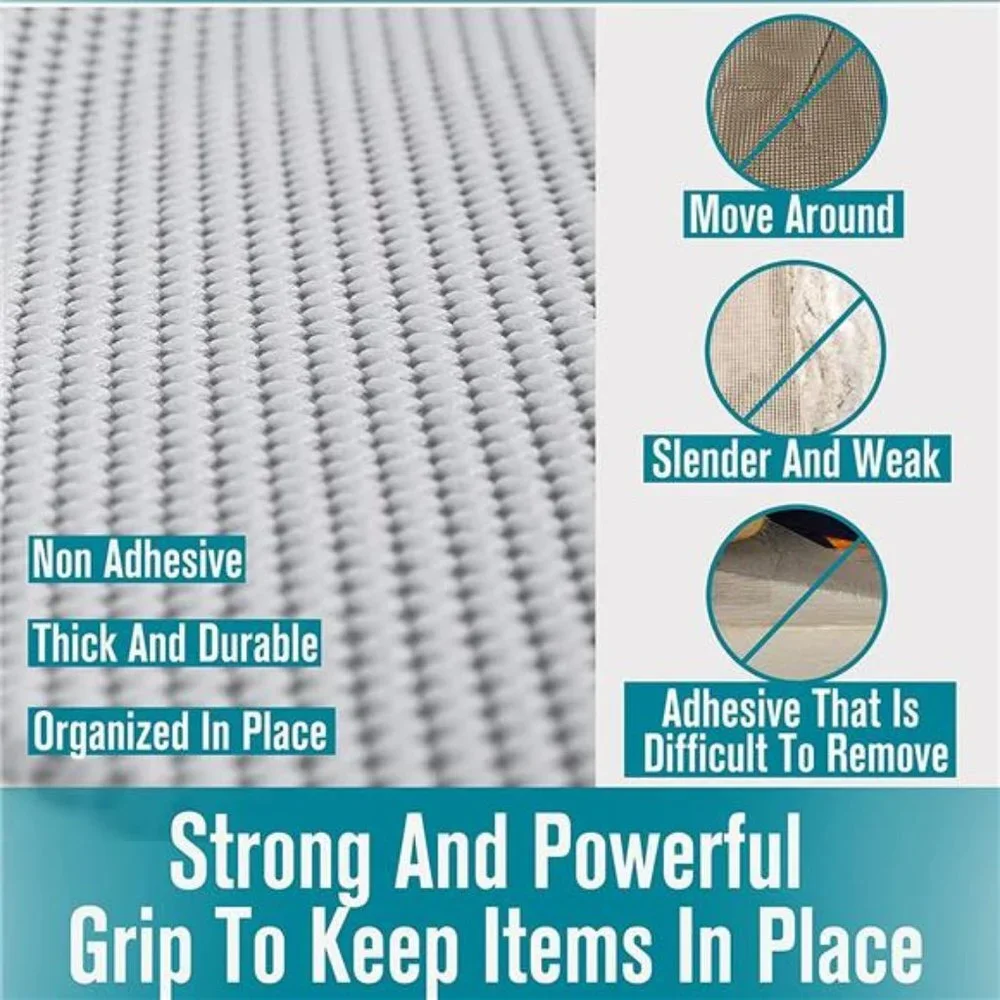 Shelf Drawer Liner Non-Adhesive Non Slip Durable Strong Long Size 12 in X 20ft